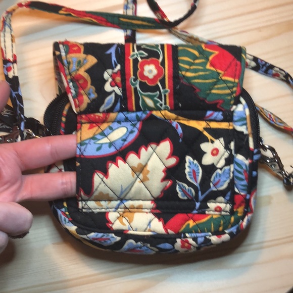Vera Bradley EUC mini bohemian style fabric snap closure crossbody bag - Picture 5 of 6